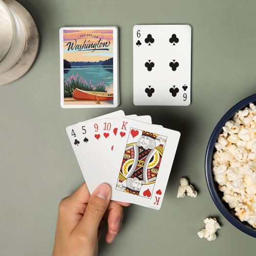 Lantern Press Naipes Poker Lake Chelan, 52 Cartas miniatura 2