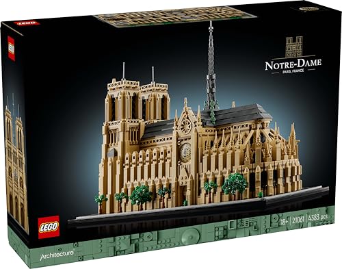 Image of LEGO Architecture Notre-Dame de Paris Set 21061 - Building Blocks for Age 18+