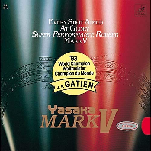 Yasaka Belag Mark V Farbe 2,3 mm, schwarz, Größe 2,3 mm, schwarz