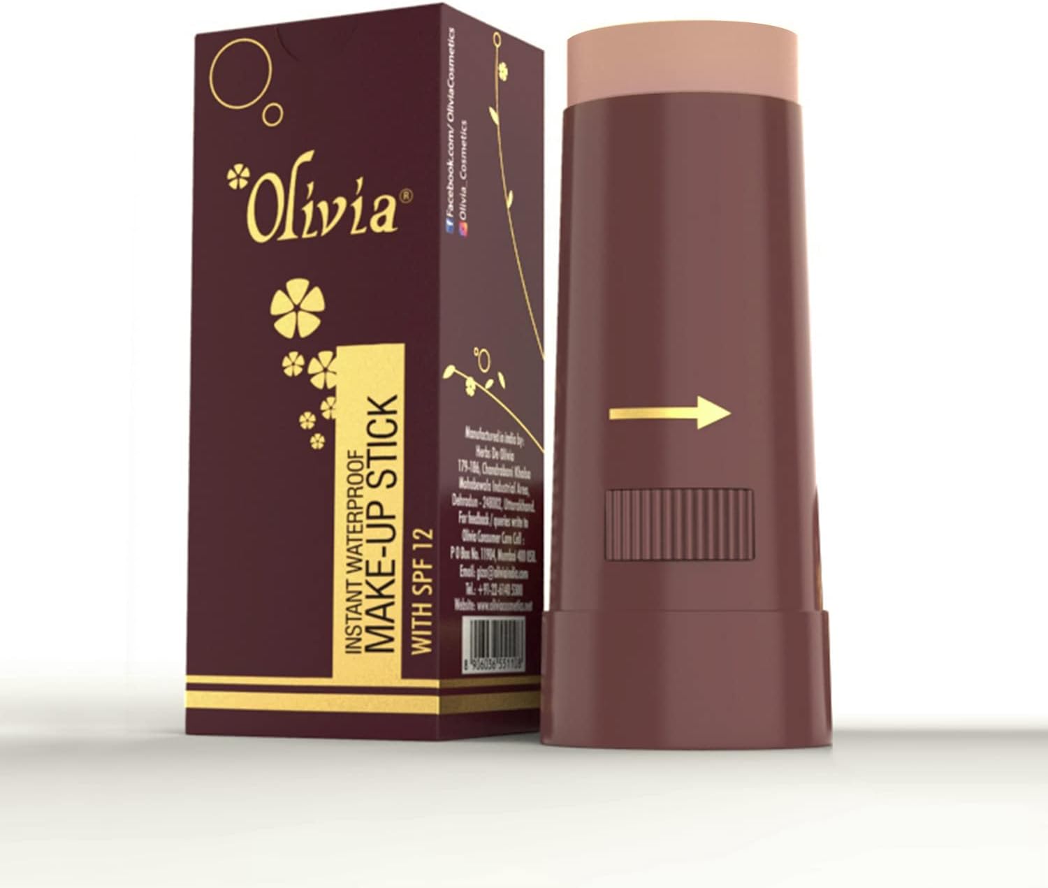 Water Proof Concealer Make Up Stick With SPF 12 Peach Rose 06