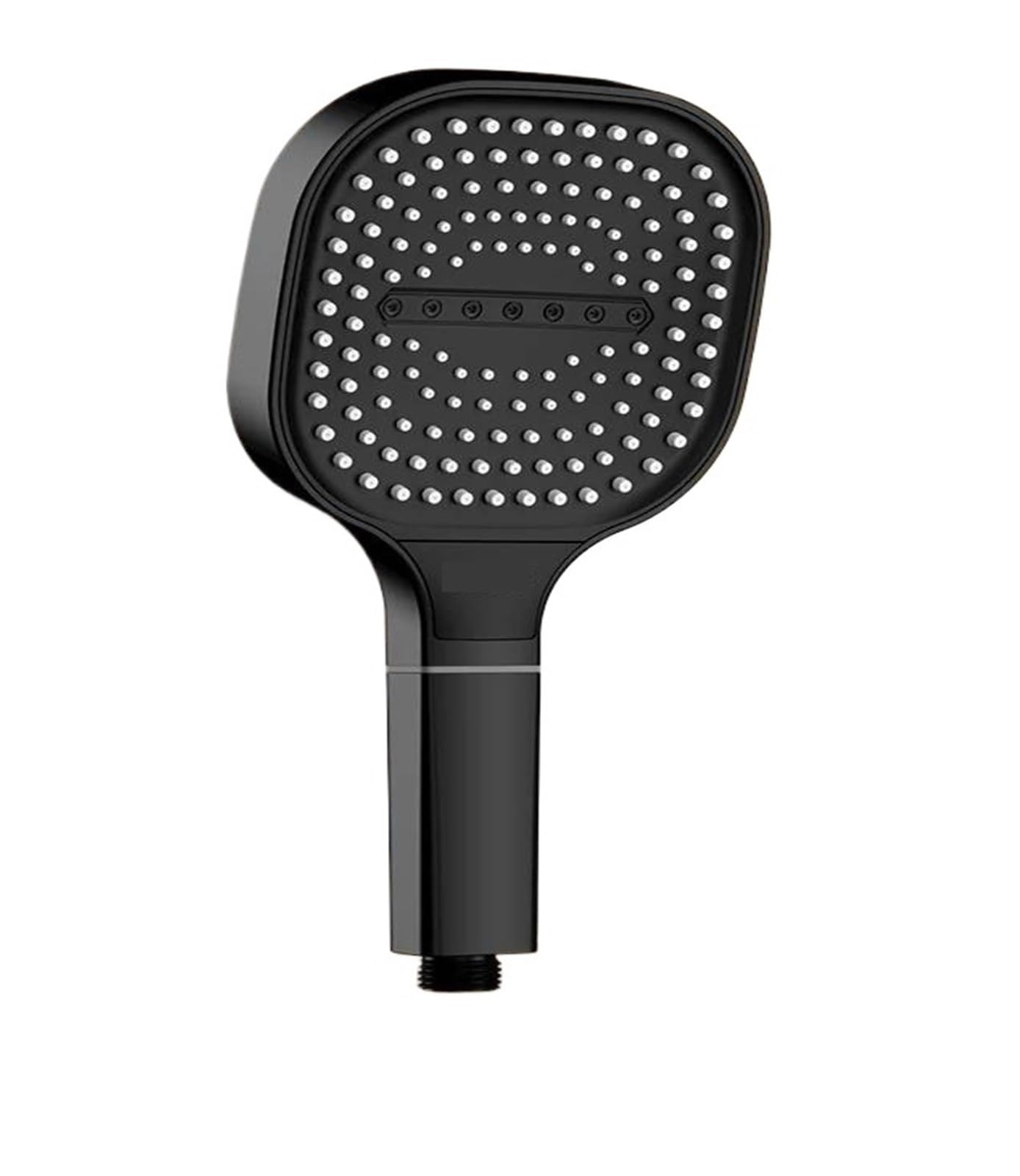Soffione doccia con pannello grande da 13 cm, 3 modalità, soffione doccia ad alta pressione con idromassaggio e elemento filtrante(Black Shower)