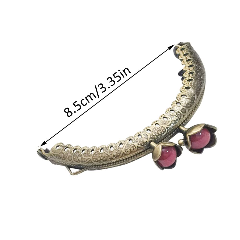 5Pcs Cerradura De Marco De Metal para Bolso, Bloqueo De Beso, Cierre Estilo Cartera, Del Arco Del Metal, De Hierro
