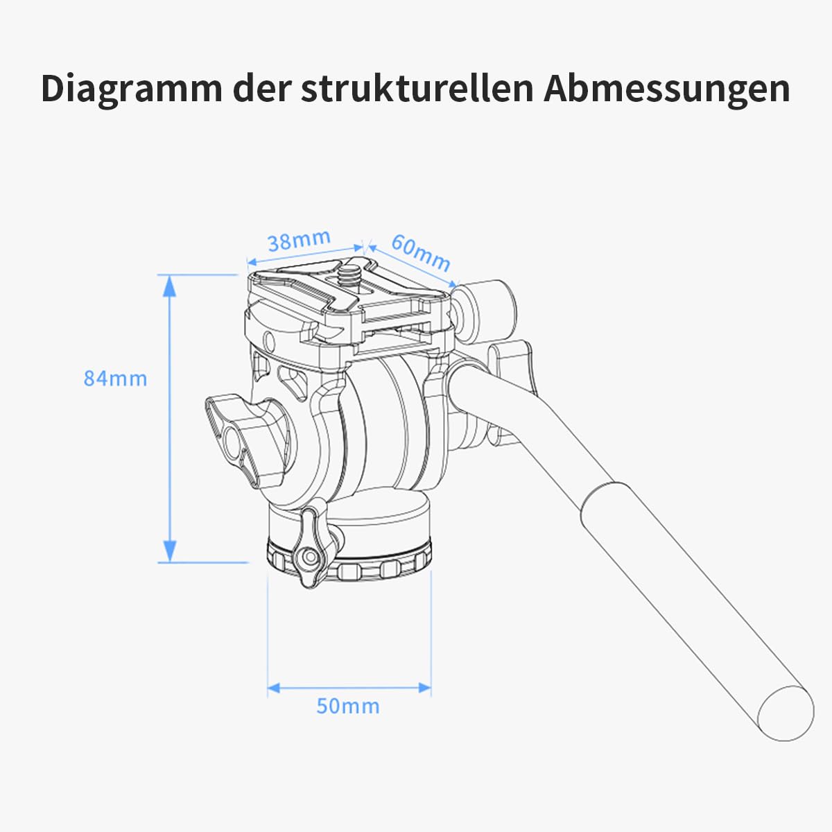 ZWO Seestar Stativkopf TH10 & Stativ TC20 für Seestar Smart-Teleskop, Fluidkopf für Äquatorialmodus, 360° Schwenk- und ±90° Neigefunktion, kompatibel mit DSLR-, System- und Videokameras TH10+TC20