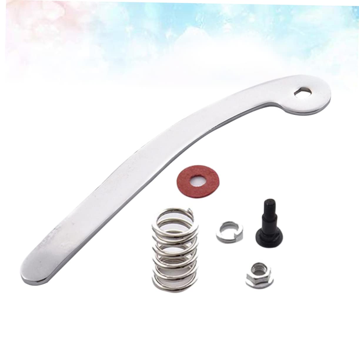 HEMOTON 3pcs Jazz Electric Guitar Tremolo Bridge Tailpiece Whammy Bar Replacement Parts Guitar Accessory Random Color