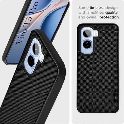 Image of Jkobi Rubberised Back Cover Case for Vivo T5 Pro 5G (Textured Grip Design | Camera Protection | Slim and Light Weight | Soft Touch and Feel)