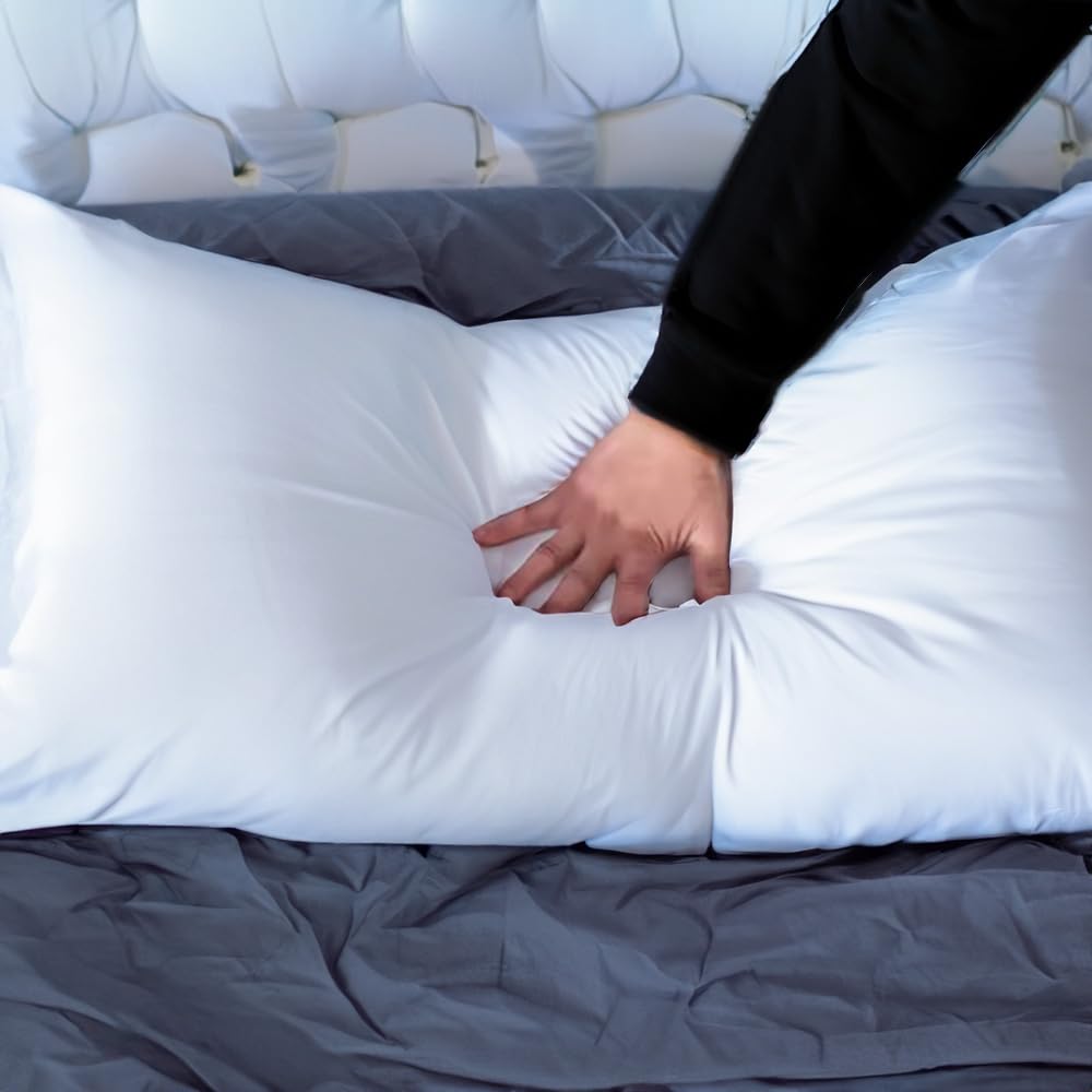PLUS HOME Pack de 6 Unidad Relleno de Cojin o Almohada Antialergico Fibras Suaves y Ligeras 40 X 150 Cm