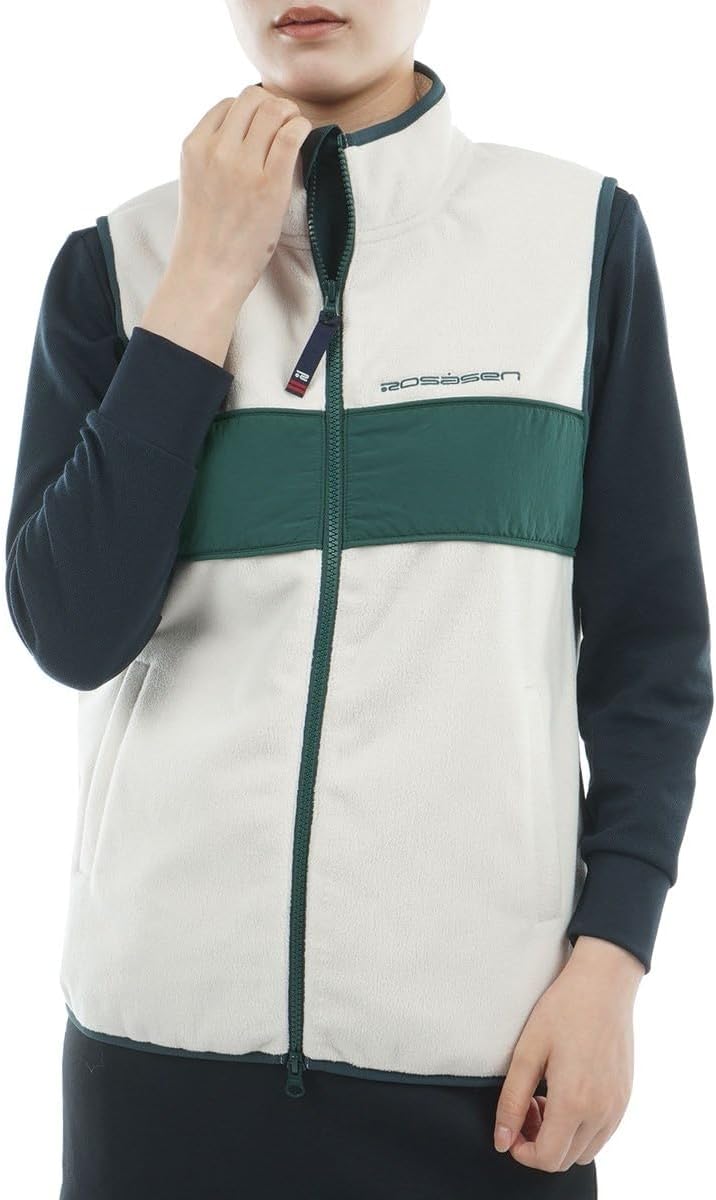 ロサーセン ROSASEN ベスト ウォームシールドフリース フルジップ切替ベスト レディス アイボリー 06 L(42)