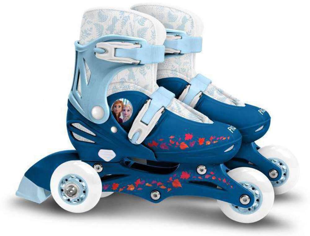 Stamp- Patins en Ligne Two in One 3 Roues LA Reine des NEIGES II 27-30 Disney Anna, Elsa, RN244301, Blue White, Tailles