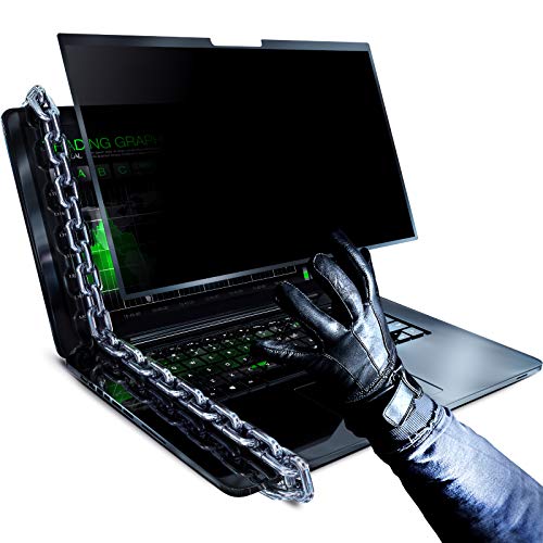 VINTEZ 14 Inch - 16:9 Aspect Ratio - Removable Laptop Privacy Screen Filter for Widescreen Laptop Monitors - Easy On/Off - Anti Scratch Protector