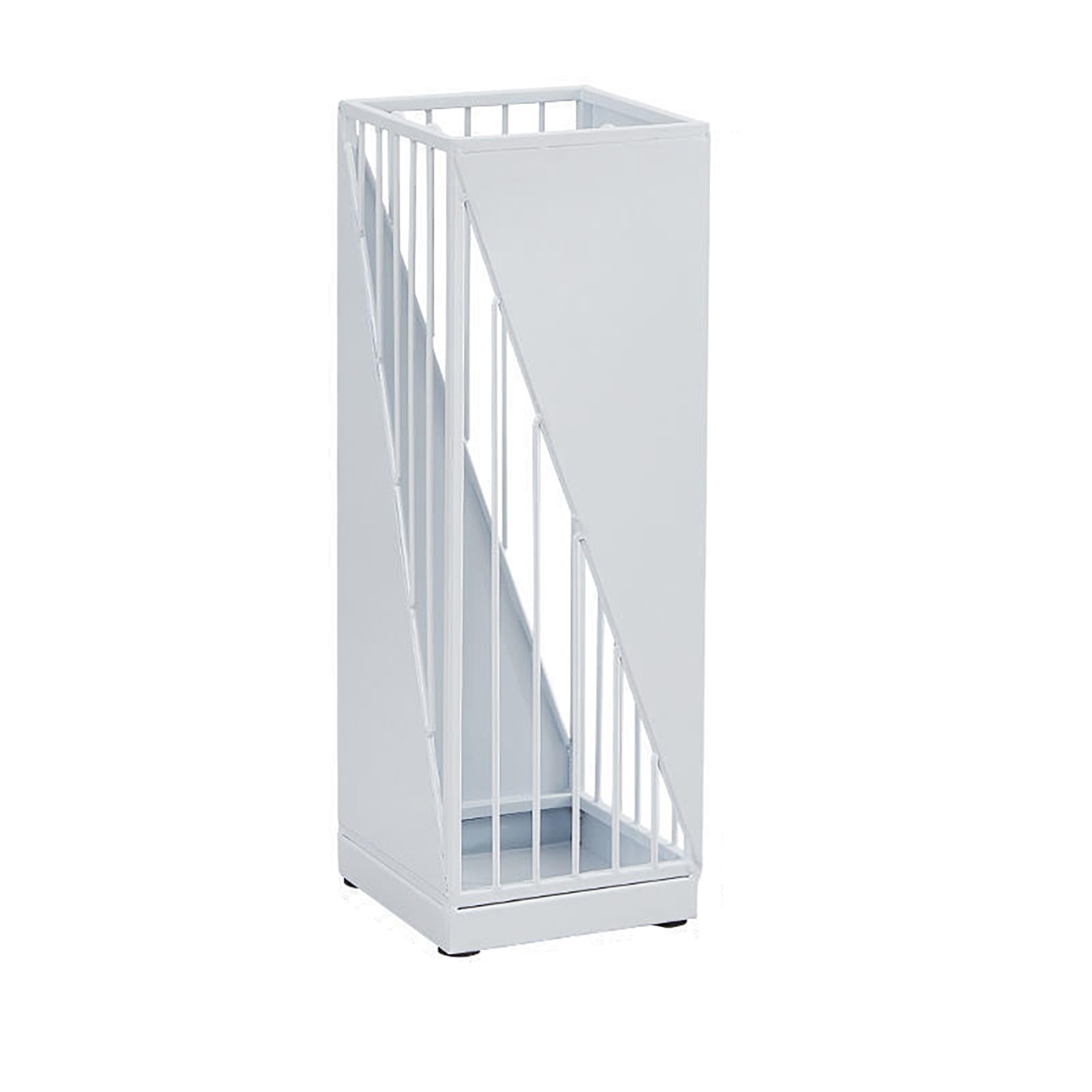 SaryEdge Modern Indoor Umbrella Rack Stand with Drip Tray | Stylish Freestanding Geometric Holder for Entryway | Multipurpose Cane & Walking Stick Storage Solu,B