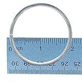 Craft County - 10 Piece Set of Silver Dreamcatcher Metal Hoop Rings (2 Inch)