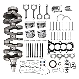 G4FJ 1.6 Engine Rebuild Overhaul Kit with Crankshaft, Piston, Connecting Rod, Head Gasket Set, Fit for Hyundai...