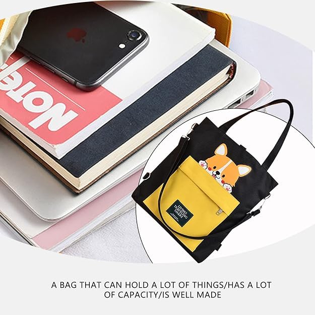 Image of INOVERA (LABEL) Tote Bags for Women & Girls - Ladies Shoulder Handbags - Backpack With Adjustable Strap (Black)
