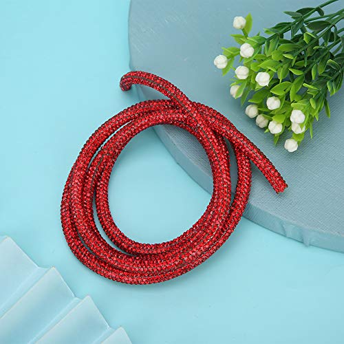 Corda de tubo de strass, corrente de strass multifuncional para acessórios de vestuário para colares