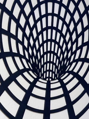 Illusion optique 3d bois pour rompre la monotonie d'un mur blanc noir