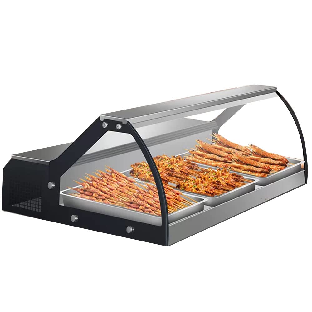 Vetrina per Alimenti freschi conservati, vetrina per la conservazione degli Alimenti con Illuminazione a LED, Frigorifero per Sushi, Verdure Fredde, Carne, Pesce
