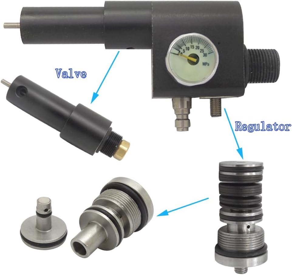 12g CO2 /Pump to PCP Regulated/Adjustabel Pressure KIT HPA for Crosman/Pistol 1377 2240 1322