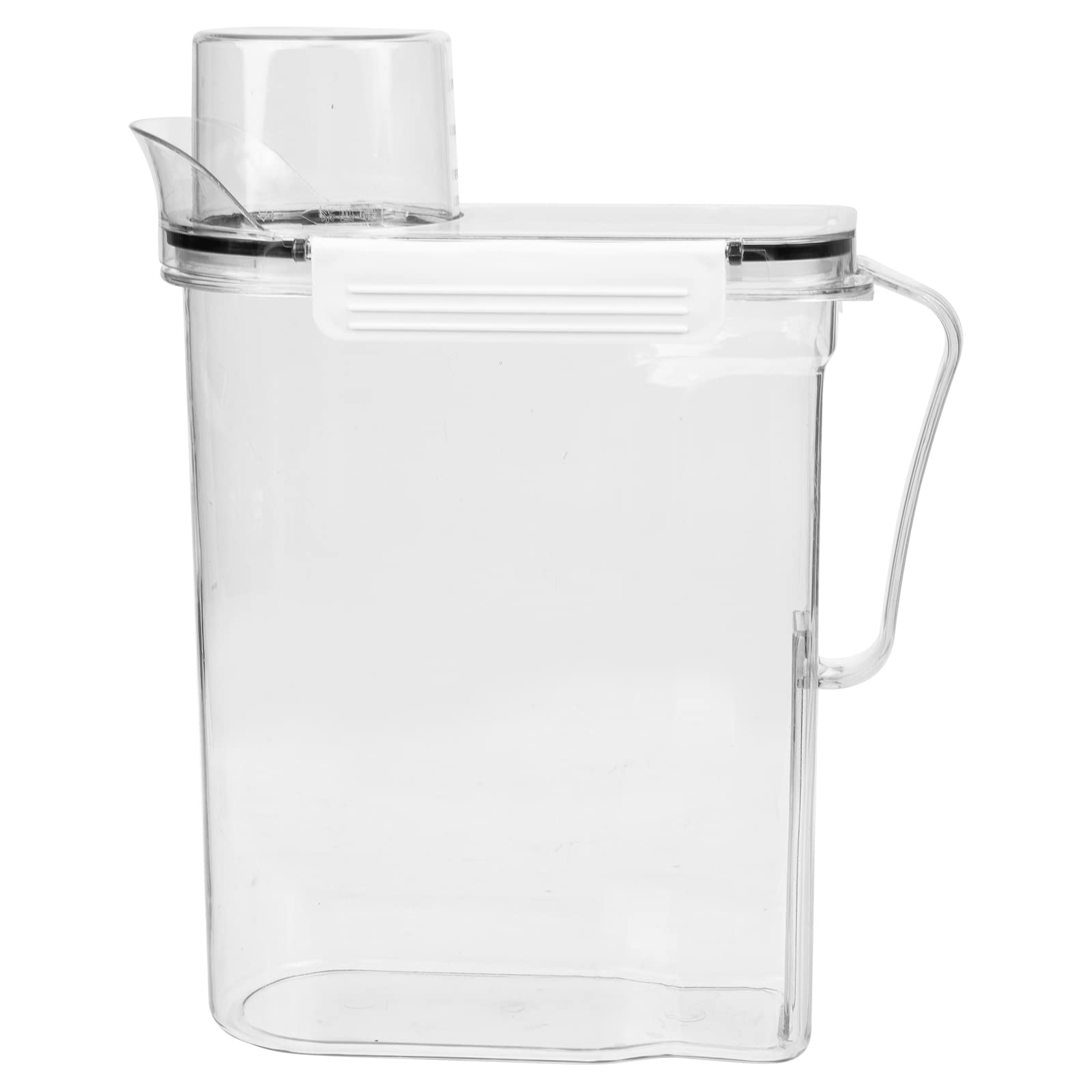 Aufbewahrungsbox Dicht Verschließbarer Behälter aus Kunststoff für Waschmittelpulver mit Großem Fassungsvermögen 18x29cm für Haushaltswäsche und Gästebad Utensilien