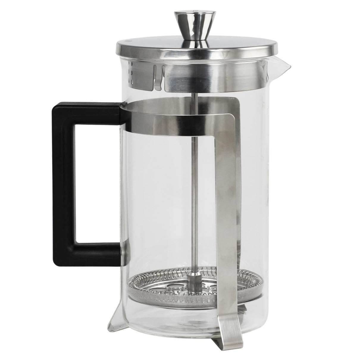 Cristel Cafetière à Piston Simple Paroi, Arabica, Verre Transparent, 3 tasses
