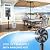 ATEngeus Outdoor Misting Fan 20000mAh Up to 21H Running Time, 12-Inch outdoor Oscillating Fan for Patios, 2 In 1 Pedestal & Tabletop Cooling Fan with Mister, Corded & Cordless, 7 Speeds, Remote, Timer