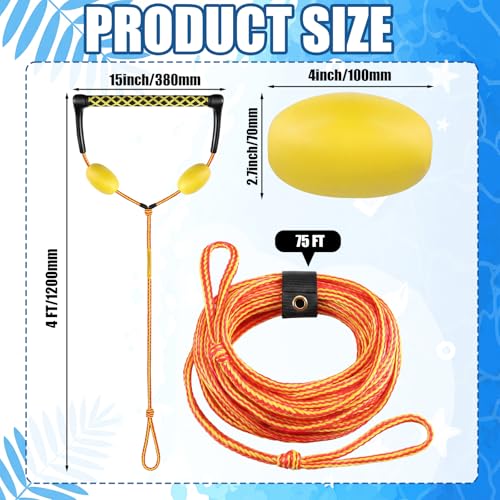 Image of Soulchen 75ft Wakeboard Rope with Handle and Floats