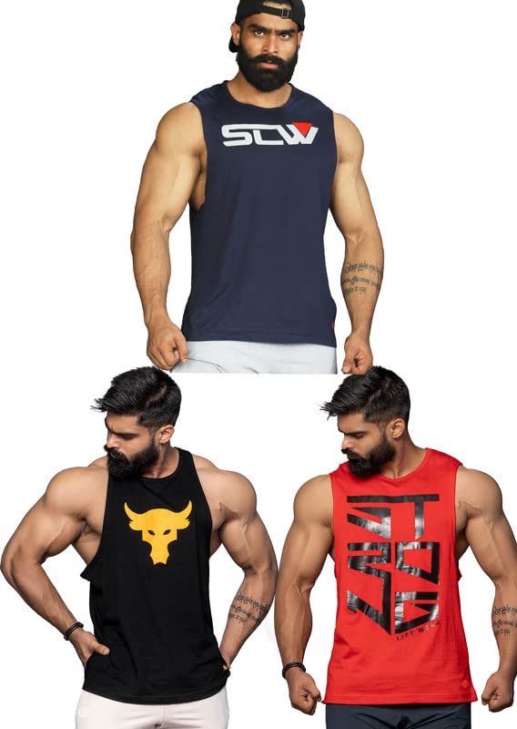 juari be a gentleman /Sleeveless/Gym/Vest for Men Pack of-picture-28