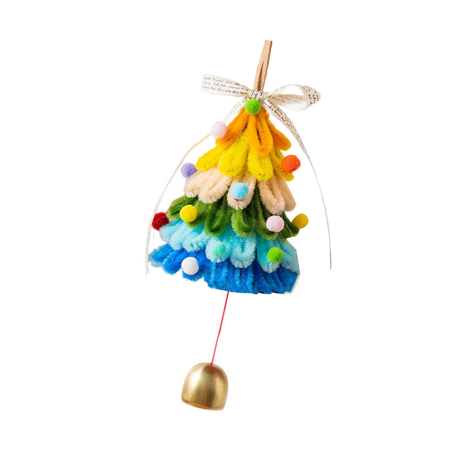 Stems Christmas Tree Ornament Craft Set Pipe Cleaners Craft Supplies for Car Interiors Holiday Decoration Holiday Ornament Set