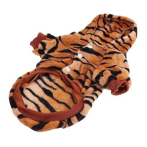 Disfraz de Tigre para Perros de Franela Cálida miniatura 1