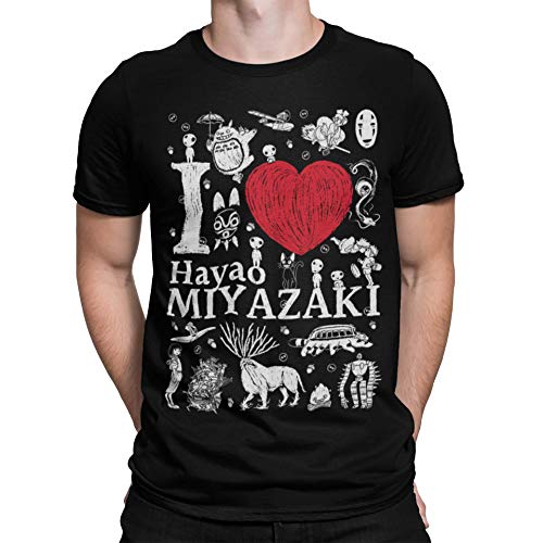 Camisetas La Colmena 7191-I Love Miyazaki (Dr.Monekers)