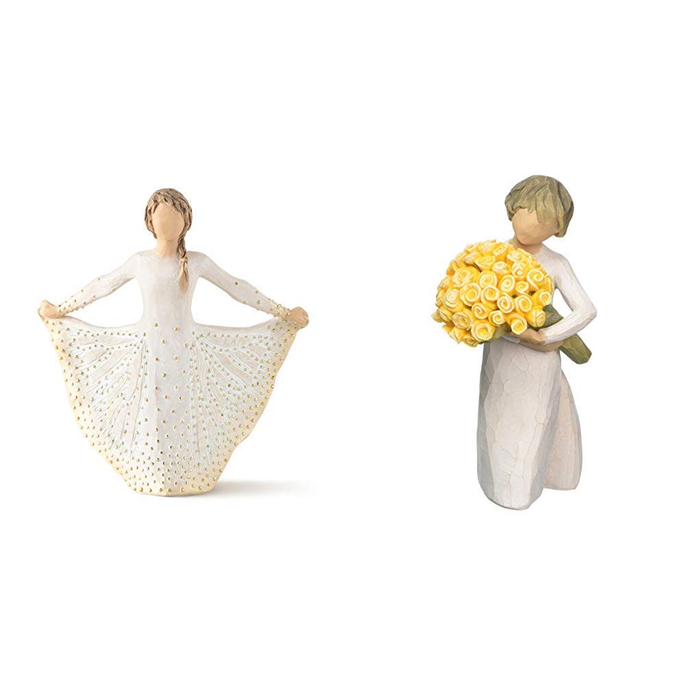 Willow Tree Butterfly Figurine & Good Cheer Figurine
