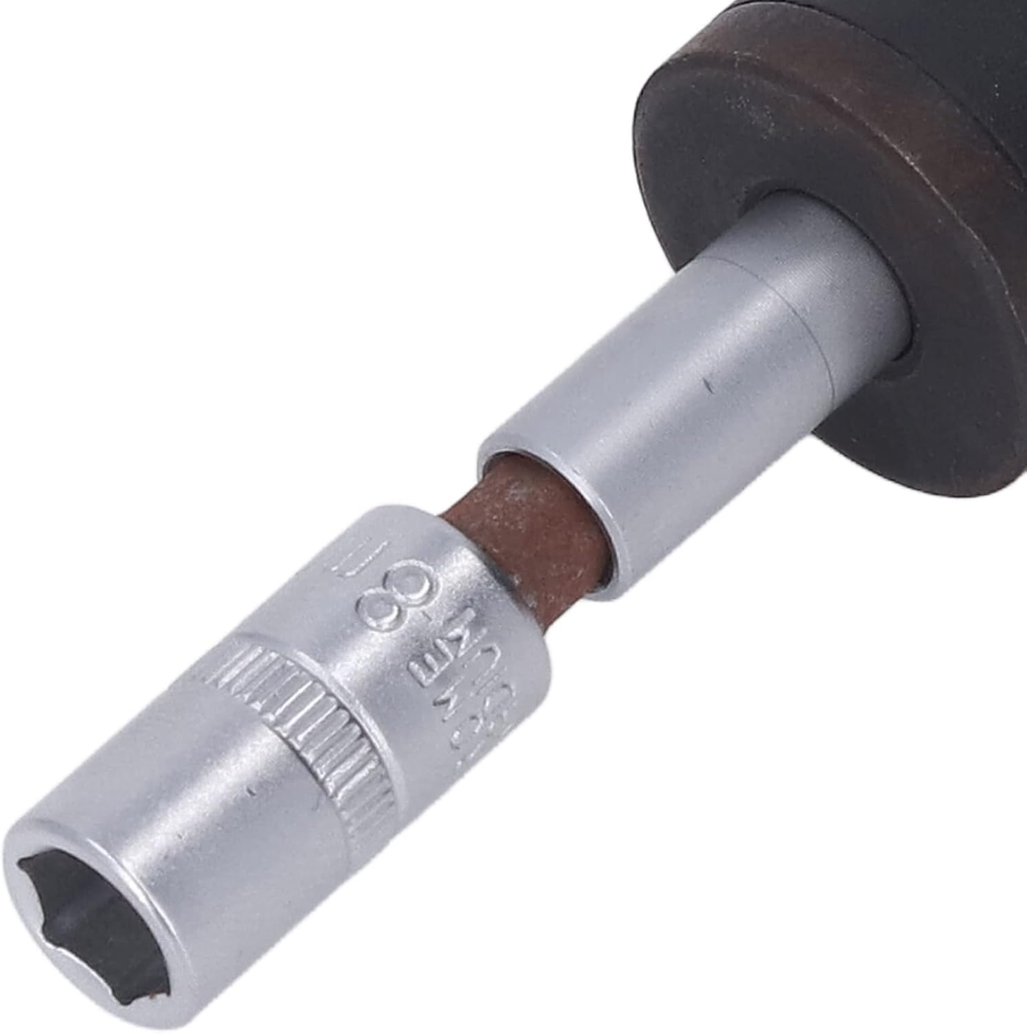 T Handle Wrench Fixed Torsion Chrome Vanadium Steel 1/4in Hex Socket Tool for Auto Motorcycle Repair (2.5Nm)