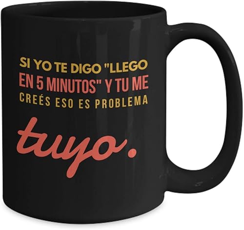 Miniatura 2 de Taza de Café Llego Vaso, taza de téa divertidas, tazas personalizadas, taza de café inspiradoras, taza con mensajes positivos.