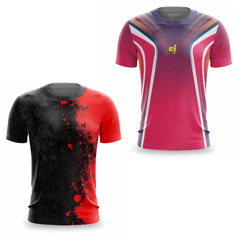 Kit 2 Camiseta Masculina Fitness Academia Esportiva Dry UV Beach Tennis Musculação Treino Gênero:Masculino;Cor:Cinza;Tam