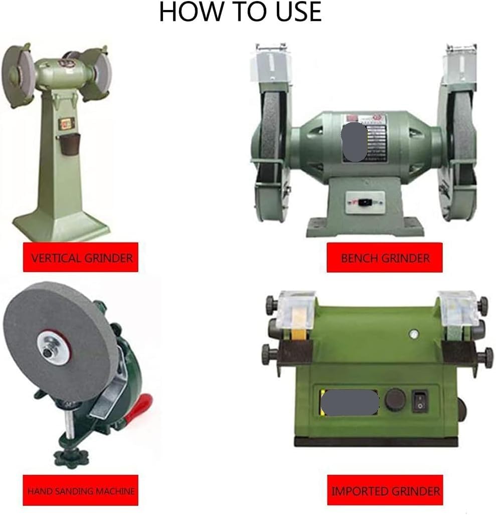 Biała ściernica korundowa do szlifierek stołowych - średnica zewnętrzna 150 mm, otwór 25 mm, grubość 25 mm, 1 szt.(100 grit)