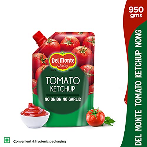 Image of Del Monte Tomato Ketchup - No Onion No Garlic, 900 g| No MSG |100% Vegan | Tomato Sauce (Pack of 3)