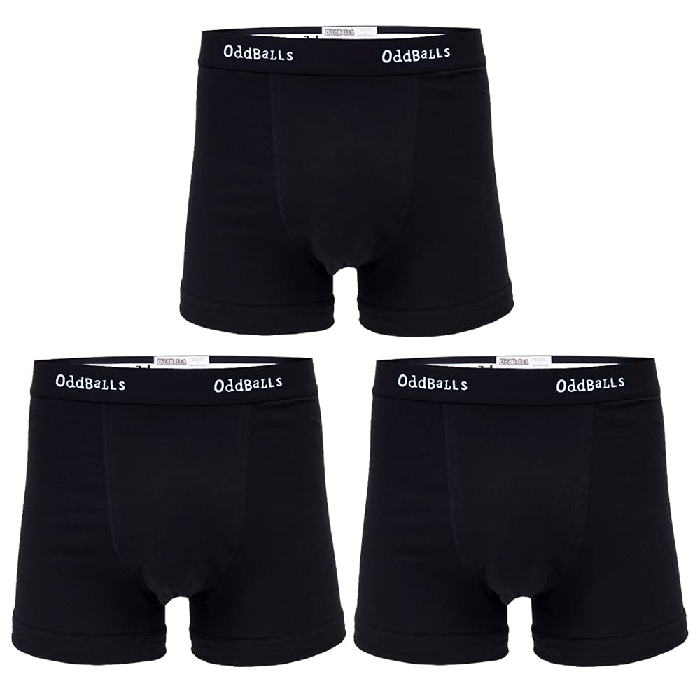 OddBalls| Men's Boxers Shorts Multipack | Men's Underwear | Loungewear | Hipster Boxer Briefs | Cotton Boxers | Elastic Waistband | 3 Pack