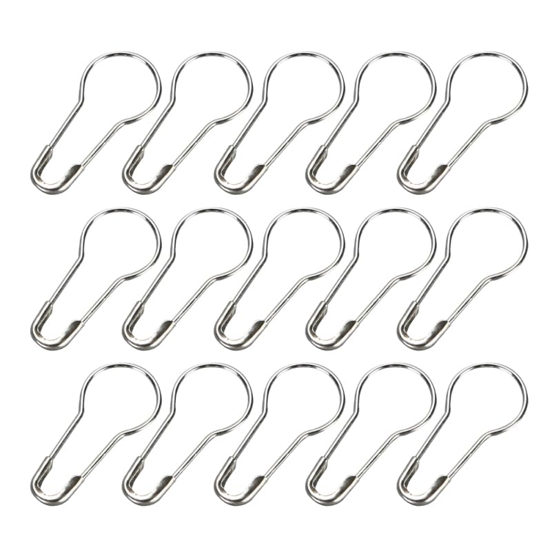 DOITOOL 1000 Piezas Alfileres De Seguridad Plata   Imperdibles De Bombilla Sin Bobina   Broche De Seguridad para Ropa Bebé   Marcadores De Punto Costura Y Manualidades DIY Bricolaje