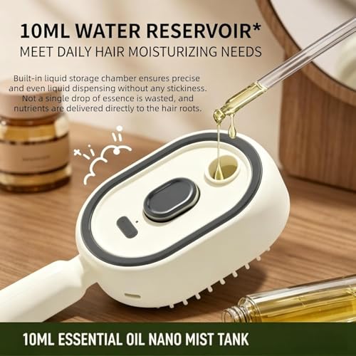 Brosse spray massage électrique rose pour sublimer votre routine