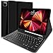 Produktbild Tastatur Hülle für iPad 10.9/11 Zoll (iPad Air 4/ Air 5-iPad Pro 11 2021/2020/2018), Hülle mit Tastatur Soft TPU Rückseite Gehäuse Schutzhülle mit Pencil Halter Magnetisch Abnehmbare Tastatur, Schwarz