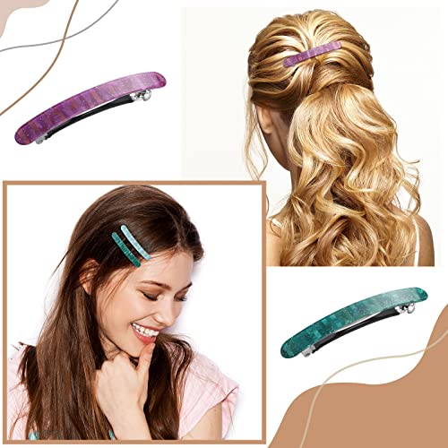 12 Pinzas para Cabello Retro Color miniatura 5