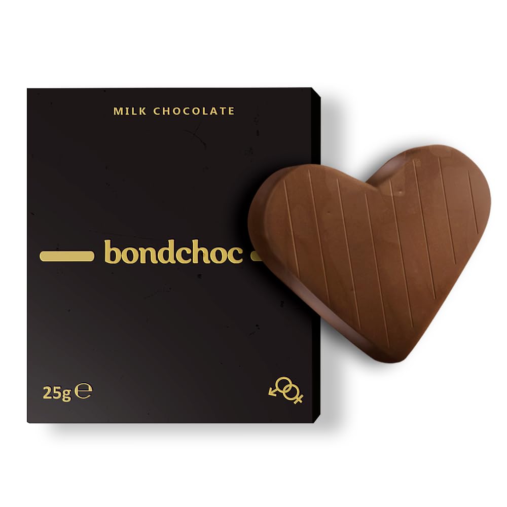 Bondchoc - Milk Chocolate Bar to Improve Mood, Performance & Energy - 100% Natural Gluten-Free for Men & Women