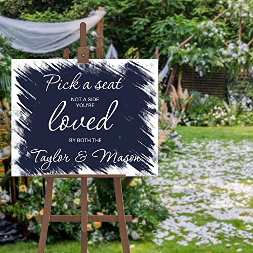 Panneau décoration mariage personnalisable 45x61 cm pour fiançailles et réception