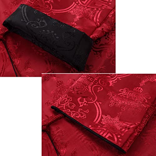 Men Tang Suit Reversible Jacket Chinese Traditional Clothes Kung Fu Shirt Uniform Long Sleeved4