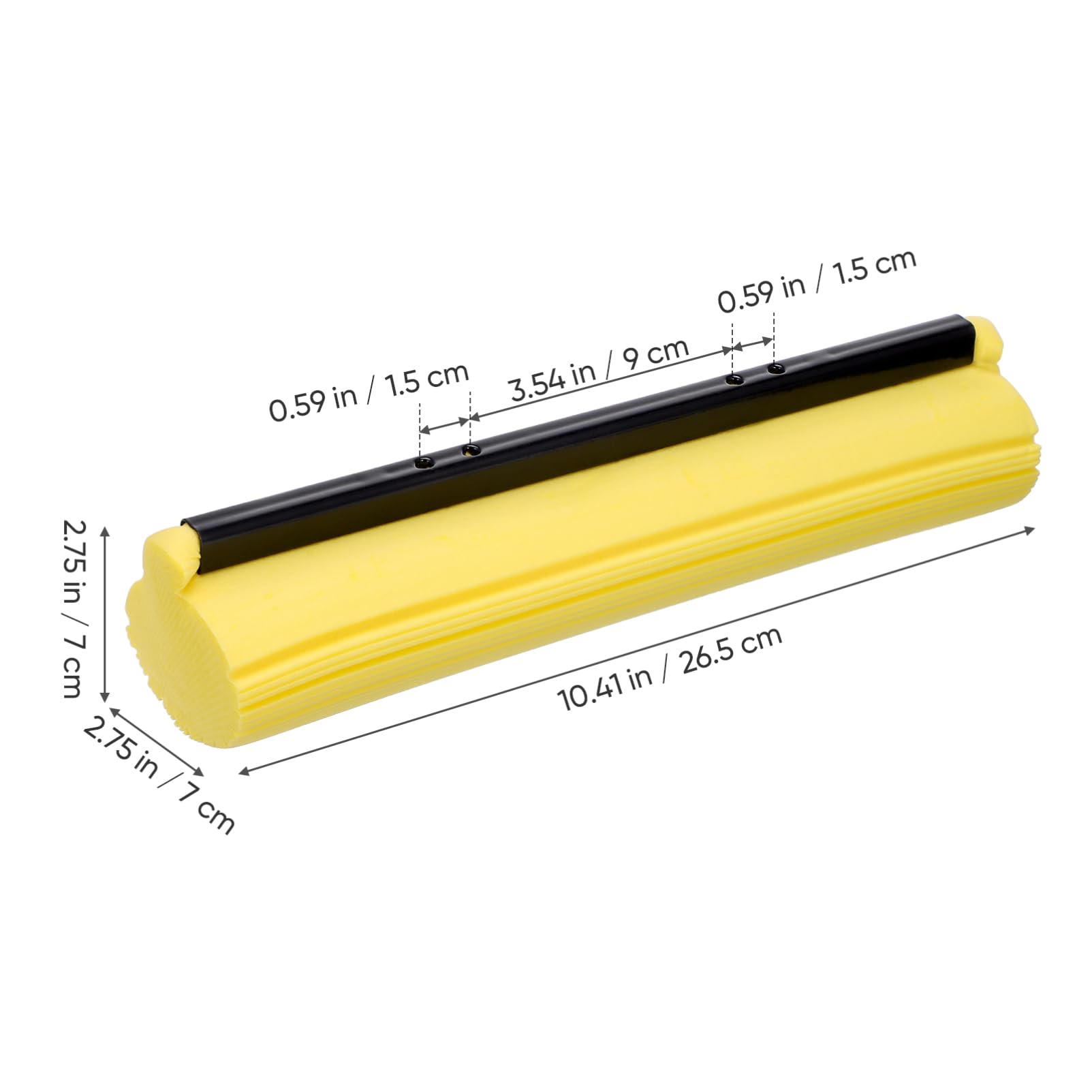 Healeved 2pcs PVA Sponge Mop Replacement Cleaning Accessory for Home Floor Tile Car Care Absorbent Non-Scratch Design for Wet Dry Use