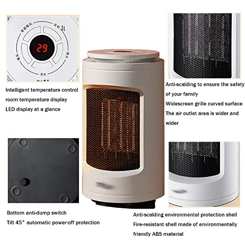 Ventilatorkachel Mini elektrische ventilatorkachel Home Desktop Heteluchtblazer Keramische ventilatorkachel Badkamer stralingsverwarmer Badkamer elektrische kachels Ventilatorkachel Badkamer - Afbeelding 3