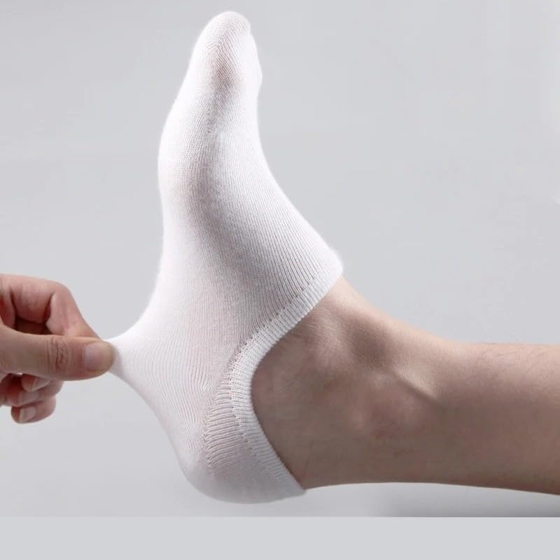 5Pairs Men's Low Cut Socks Breathable Boat Sox Sports Non-slip Ankle Boat Male Invisible Short Sock4