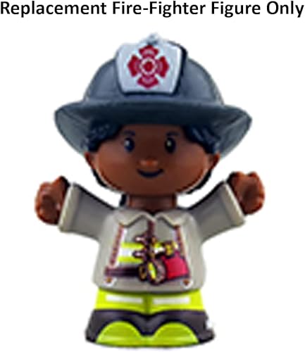 Miniatura 5 de Pieza de repuesto para Fisher-Price Little People to The Rescue FireTruck Playset - GGT34  Figura de repuesto para luchador de incendios