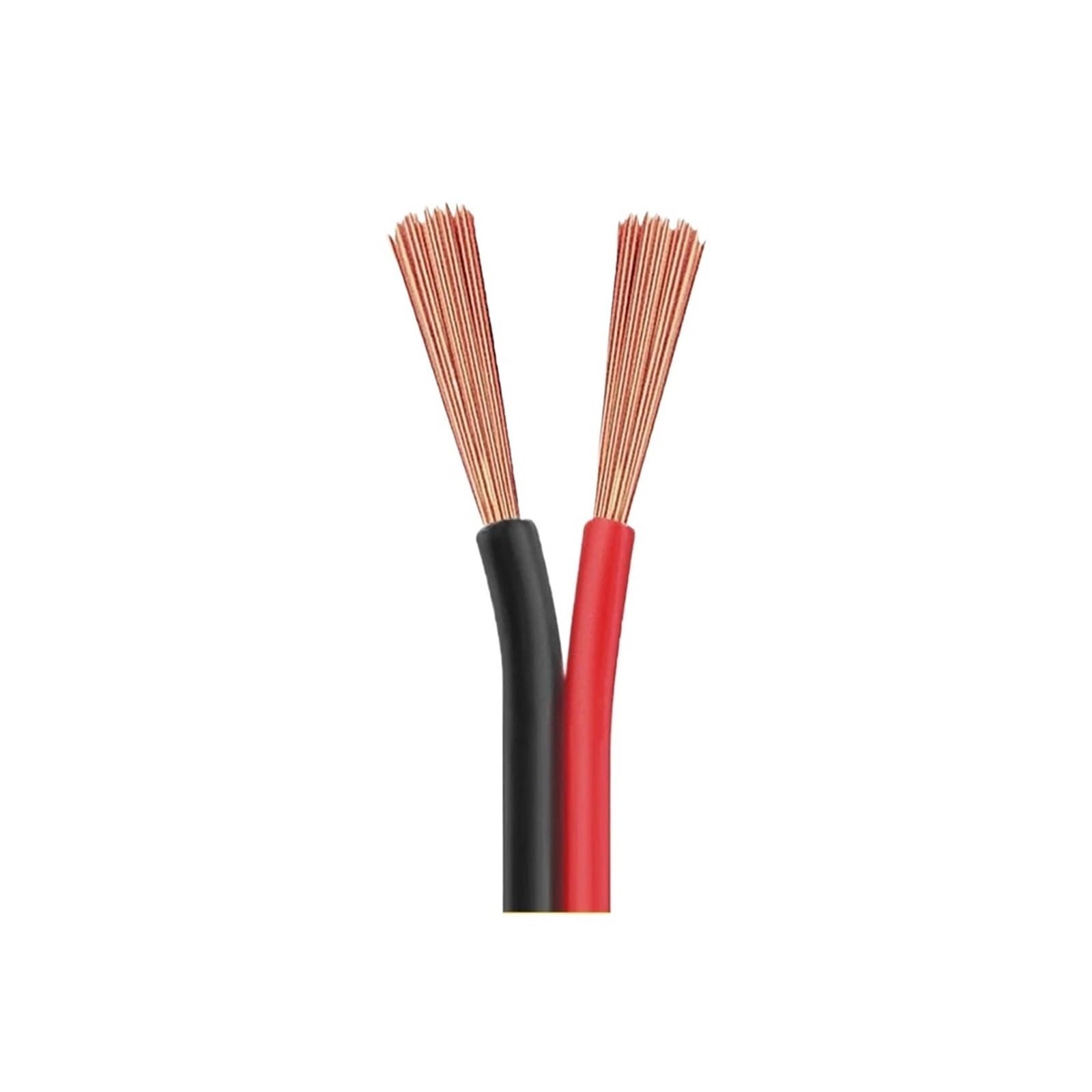 UL2468 26 22 16AWG Czarny Czerwony 2 Kabel Pinowy Pcv Przewód Elektroniczny Zasilanie Elektryczne Przedłużacz Głośnik Samochodowy Audio