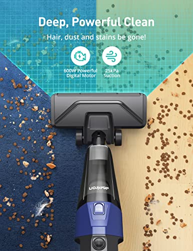 Aspiron Stick Vacuum Cleaner, Small Vacuum Cleaner With 20Kpa Powerful Suction & 0.88Qt Dust Cup And 32Ft Power Cord, 5-In-1 Handheld Lightweight Bagless Vacuum Cleaner Carpet And Floor For Pet #TOP1