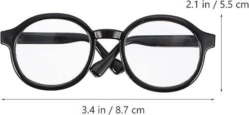 Miniatura 7 de NUOBESTY 2 gafas de muñeca para muñeca, gafas de vestir s s s Mini s suministros de disfraz para niños de 5.9-7.9 in casa de juegos negro